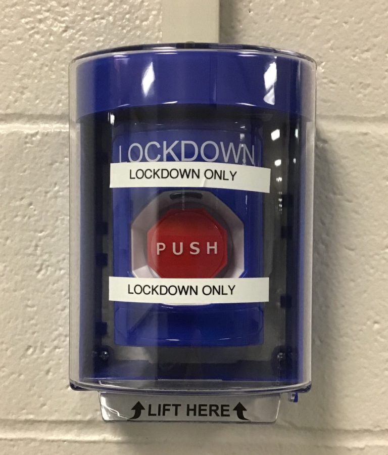 The new lockdown buttons are installed in all schools except the current high school, and will be in the new high school.