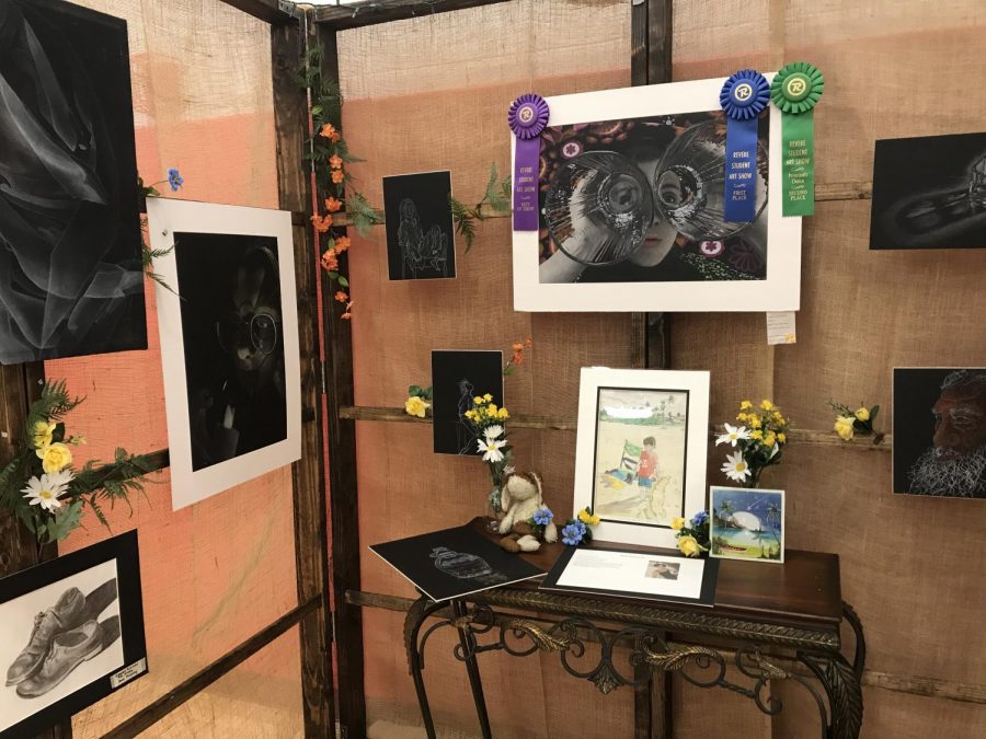 One of the many student booths featured at the Celebration of the Arts.