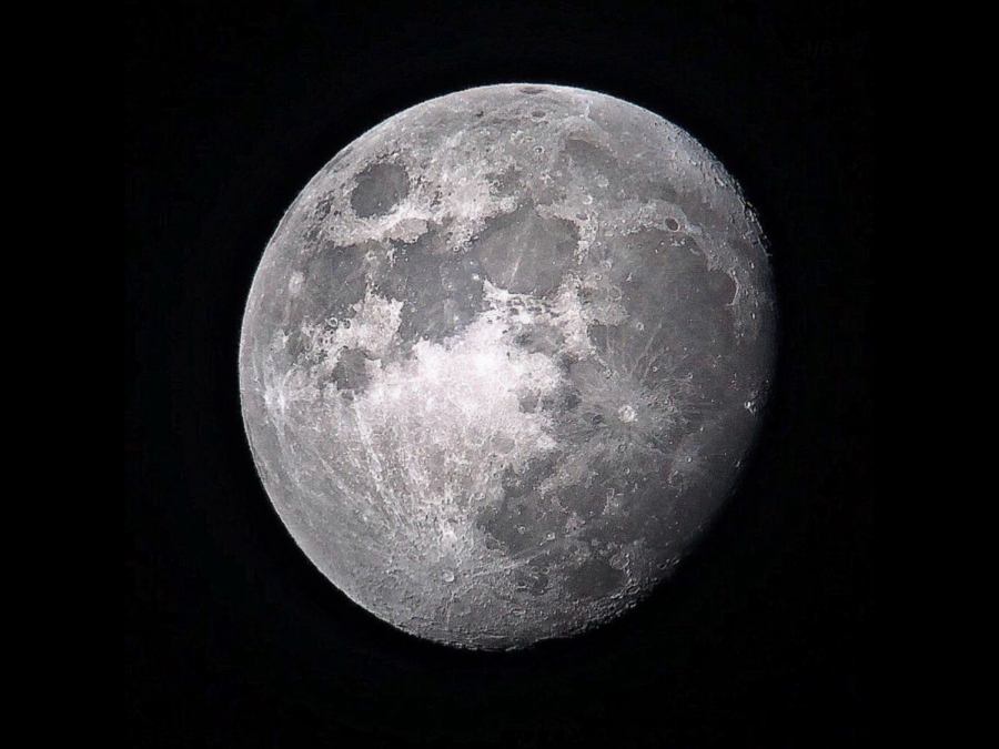 Photo of the moon from Shamp’s telescope