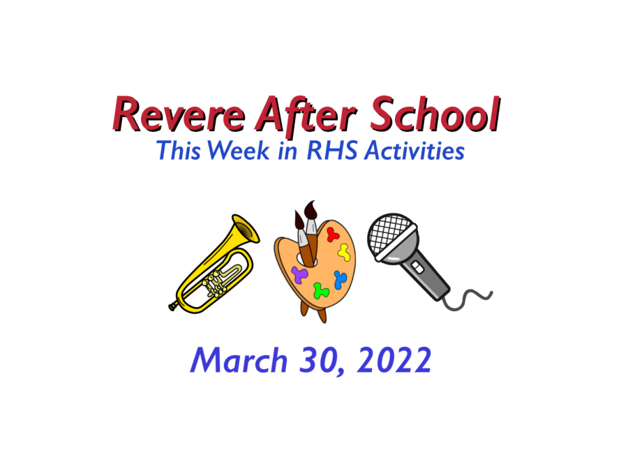RHS Activities: Week of March 30, 2022
