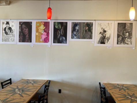 Local cafe hangs artwork