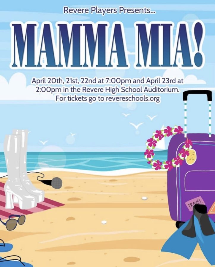 Official Playbill for Mamma Mia!, showcases key moments from the musical
