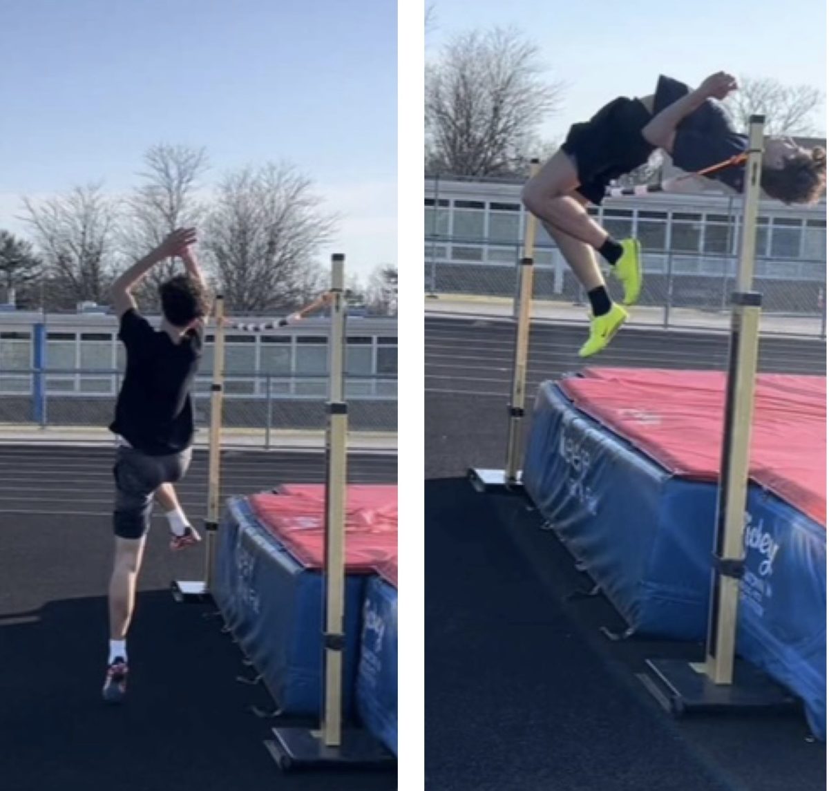 Joab+Bockstoce+and+Zach+Stupczy+practice+high+jump.
