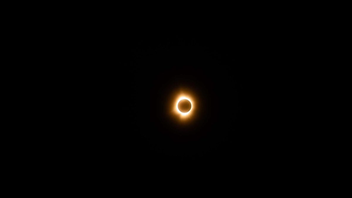 Photo of the total solar eclipse in Ohio taken by RHS student.
