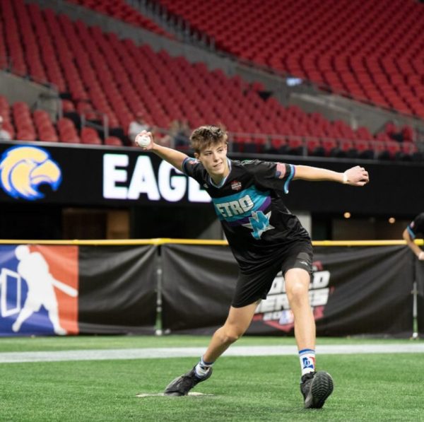 Walgate pitches in the 2023 MLW World Series at the Mercedes-Benz Dome.