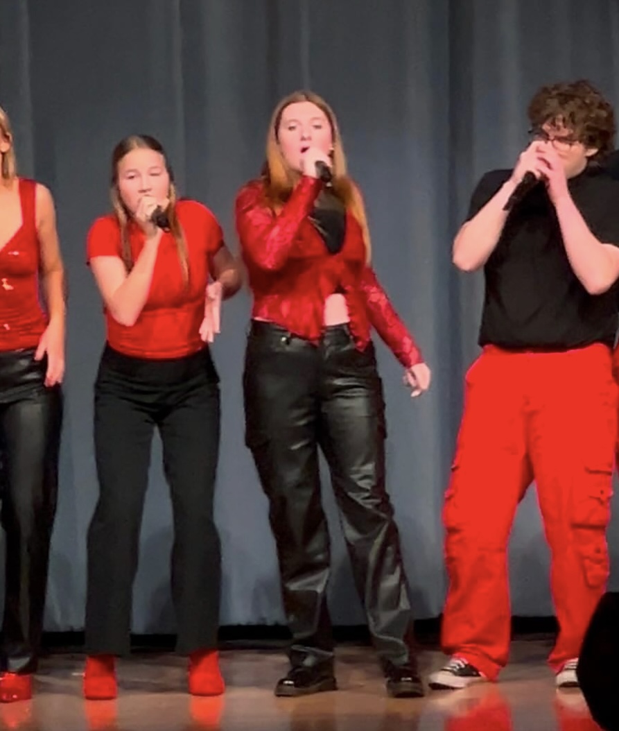 Merolla performs during the Reverse A Cappella portion of the choir concert.