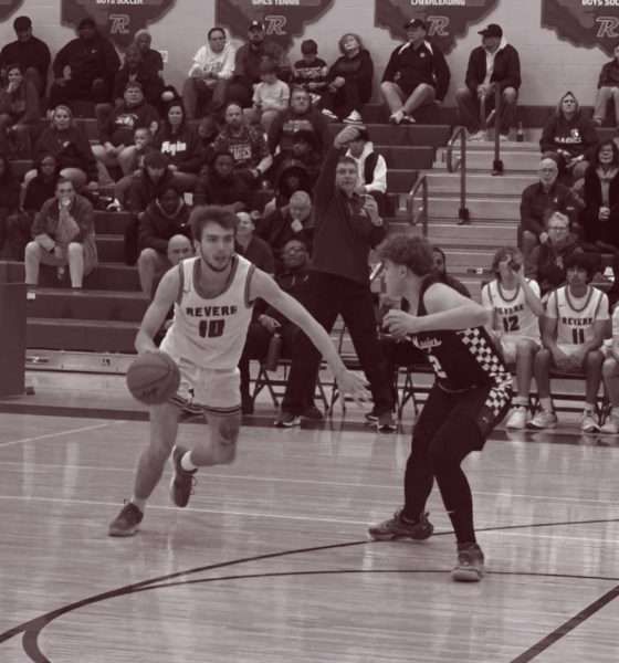 Rodeman commands the court during a Suburban League game against Barberton.