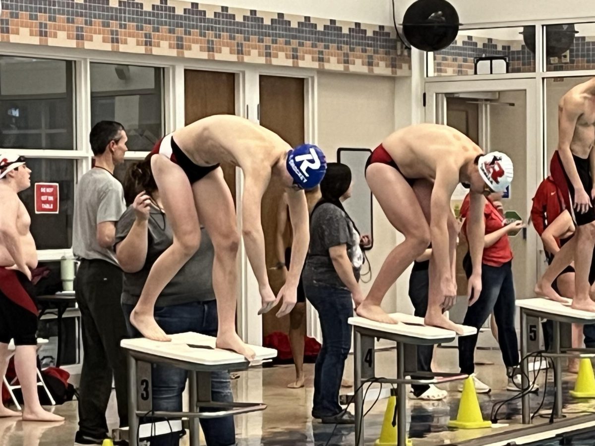 Shockey readies himself during a match against Kent Roosevelt High School.